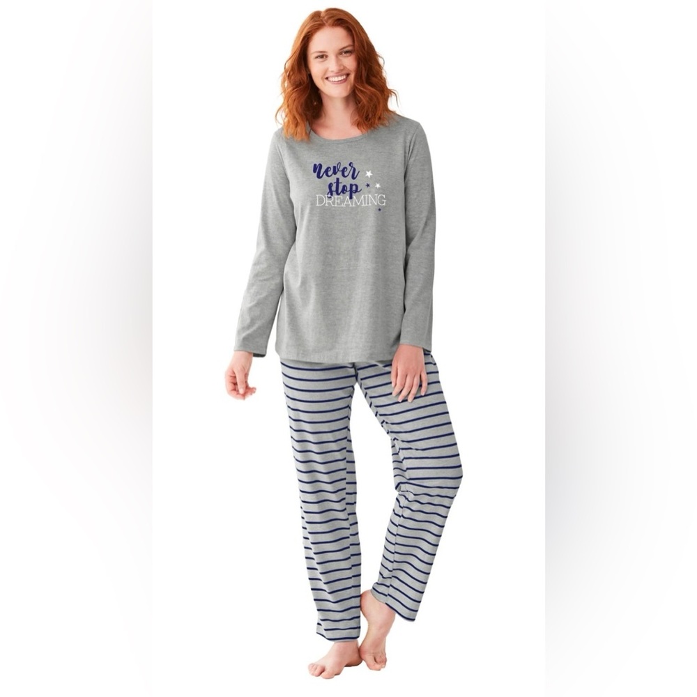 Dreams & Co. Women's Knit Pajamas Set - 3X Petite